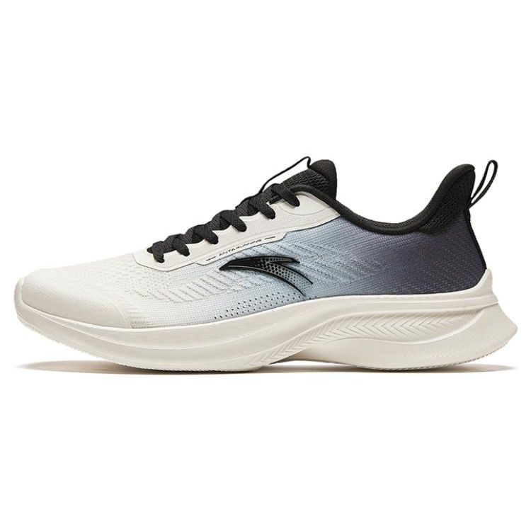 Anta Cloud Boundary Lightweight Low-Top Running Shoes Men Sneakers White Black 912415521-4 40