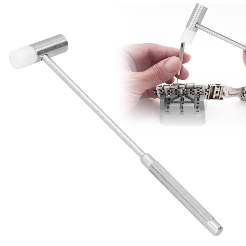 Small Hammer Stainless Steel Dual Use Watch Jewelry Repair Tool Portable Watchmaker Tool