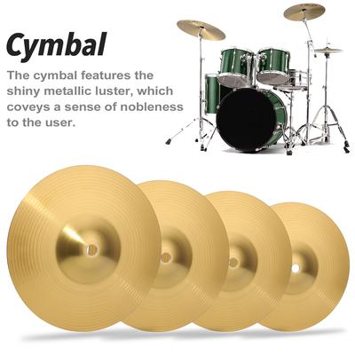 Brass Crash Cymbal Drum Instrument Cymbals Practical Alloy Cymbal for Percussion Instruments