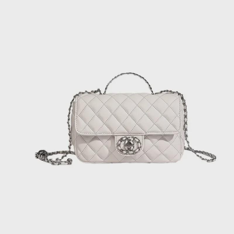 2025 Jaro/Léto Diamond Chain Crossbody kabelka: Elegantní a trendy dámská čtvercová taška