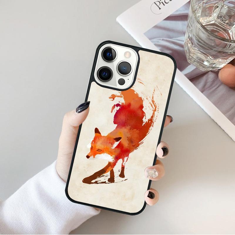 

Чехол для телефона с рисунком рыжей лисы для iPhone 17 Air 16 15 14 Max Plus 11 12 13 Pro Max Чехол для телефона coque iPhone 13