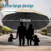 12-Rib XL Reinforced Windproof Folding Umbrella with Automatic Sunshade and Black Glue Sunscreen for Rain or Shine - Perfect Logo Gift.