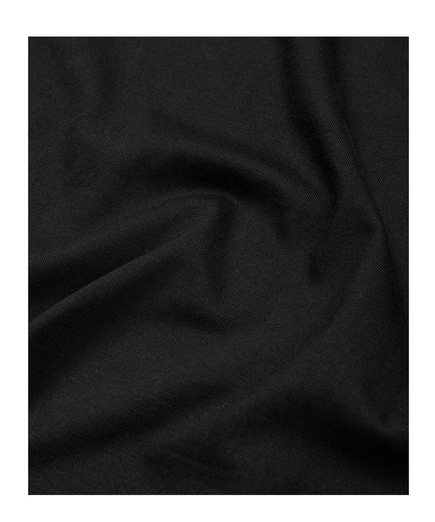 ETCE (Base) Snap Sleeve Henley Neck Tee (Black)