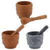 Mortar Pestle Medicine Masher Natural Tool Scratch Pastes Holder Grinding