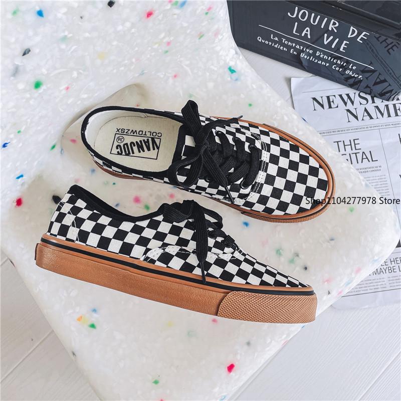 Fashion Unisex Canvas Shoes for Men Casual Wear-resistant Breathable Trendy Men's Sneakers Men Lace-up White Flats Zapatillas De Deporte