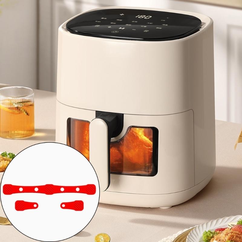 Portable Silicone Magnet Holder for Air Fryers Baking Paper Fixing Magnetic Clip Heat Proof for Cooking Enthusiasts