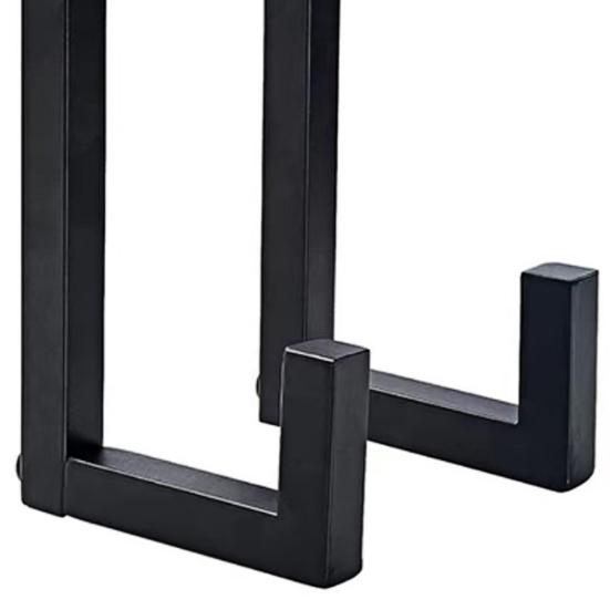 Black Record Storage Stand Holder Minimalist Retro Record Stand Heavy Duty Metal Vinyl Record Organizer for Records Photos Cosmetics
