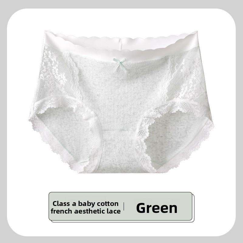

Женские летние полые кружевные хлопковые дышащие не стесняющие бедра антибактериальные трусы-треугольники со средней посадкой M