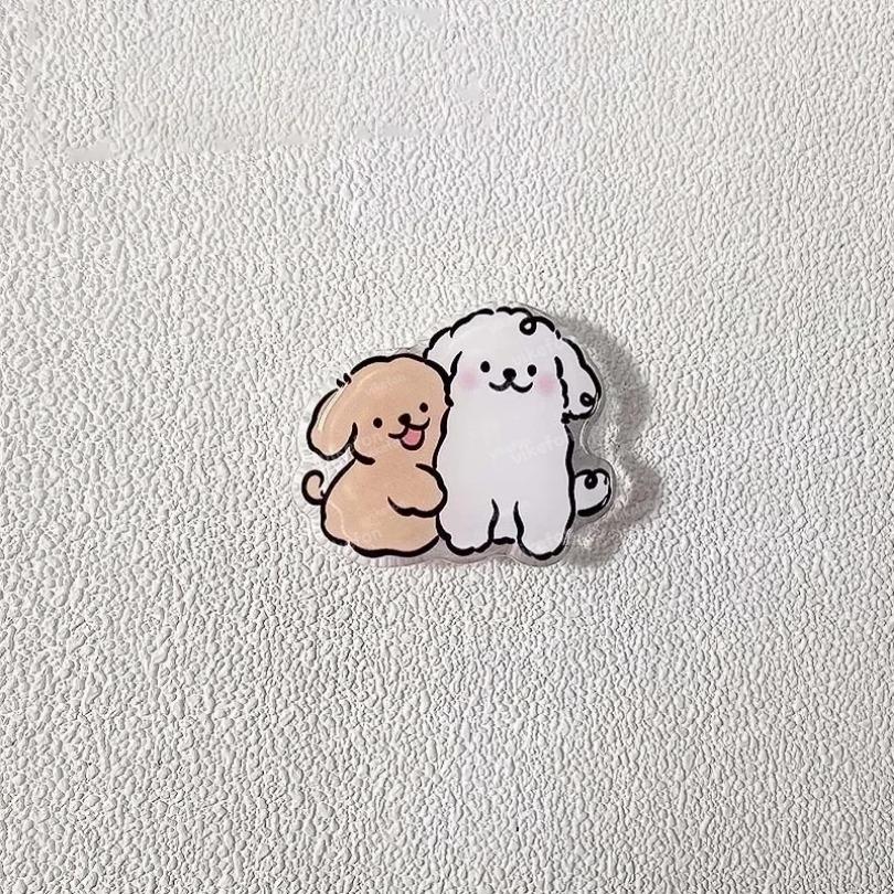 Korean Cute Cartoon Puppy Grip Magnetic Socket Pocket Stand Phone Grip Tok Bracket For iPhone Samsung Xiaomi Ring Finger Holder