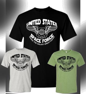 Trump Space Force T-Shirt Funny Make The Galaxy Great Again Trump Shirt MAGA Tee