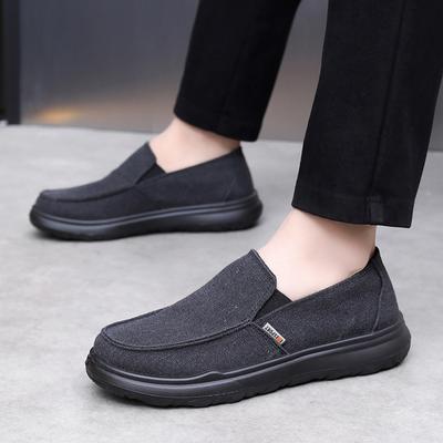 Shoes Men's Spring and Autumn Lightweight Breathable Canvas Shoes Versatile Trendy Comfortable Casual Non-slip Lazy Shoes