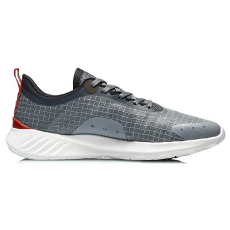Li-Ning Lightweight Shock Absorbing Non-Slip Durable Low-Top Running Shoes Men Sneakers Rock-Gray ARBR001-2