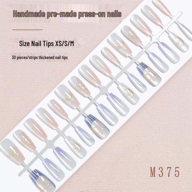 

Twelve Constellations Gemini Wearable Iridescent AB False Nail Art Pieces