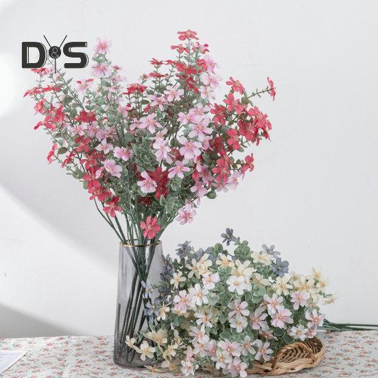 Simulace umělého hedvábí Květina Snadná péče Creative Mini Umělá orchidejová zelená rostlina