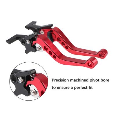 Accessoires de Modification de Poignée Réglable pour Vélo Tambour de Guidon Levier Freins à Disque Avant et Arrière Embrayage Frein de Moto Universel