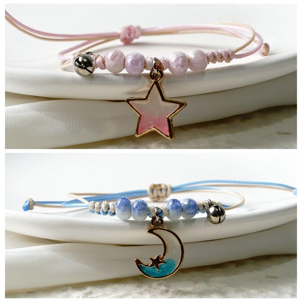 

Пара Регулируемый подарок ко Дню святого Валентина Звездные пары Браслет Лунная веревка Браслет Ручная цепочка