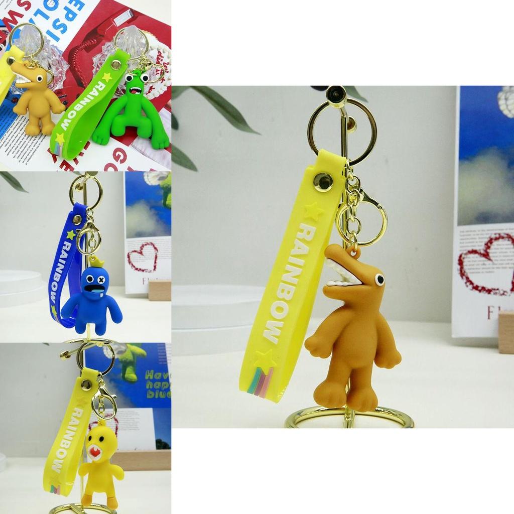 Stylish Roblox Rainbow Friends Pvc Keychain Kids Gift Xmas Ornament