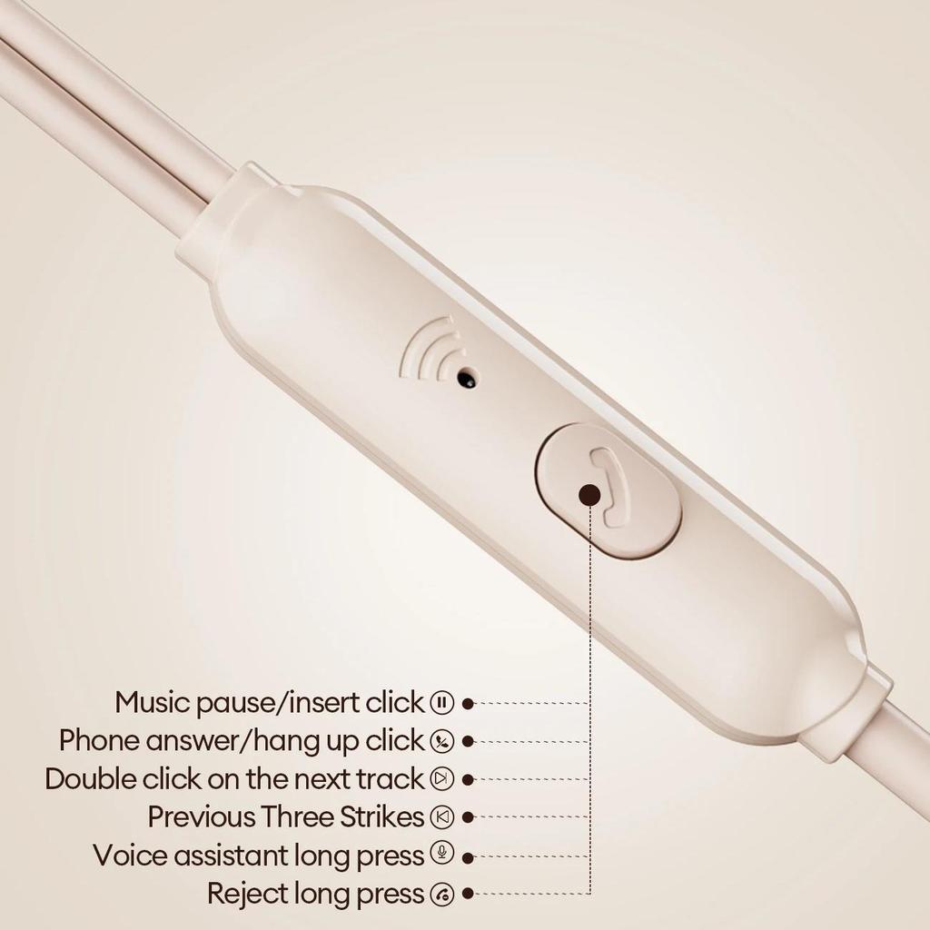 NEW Lenovo Y107 Wired ASMR Sleep Earphones 3.5mm In-Ear Wired Invisible Earphones Soft Silicone Comfort Wearing Earbuds With Mic