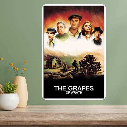 The Grapes of Wrath Classic Movie Metal Poster Sign 20x30cm(7.8x11.8inch)