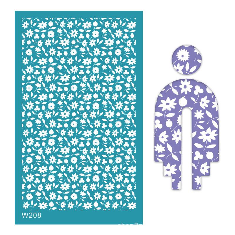 Multi Silk Screen Stencil for Polymer Clay Reusable Silkscreen Print Stamp Mesh Stencil Transfer Easter Printing Earring Jewelry