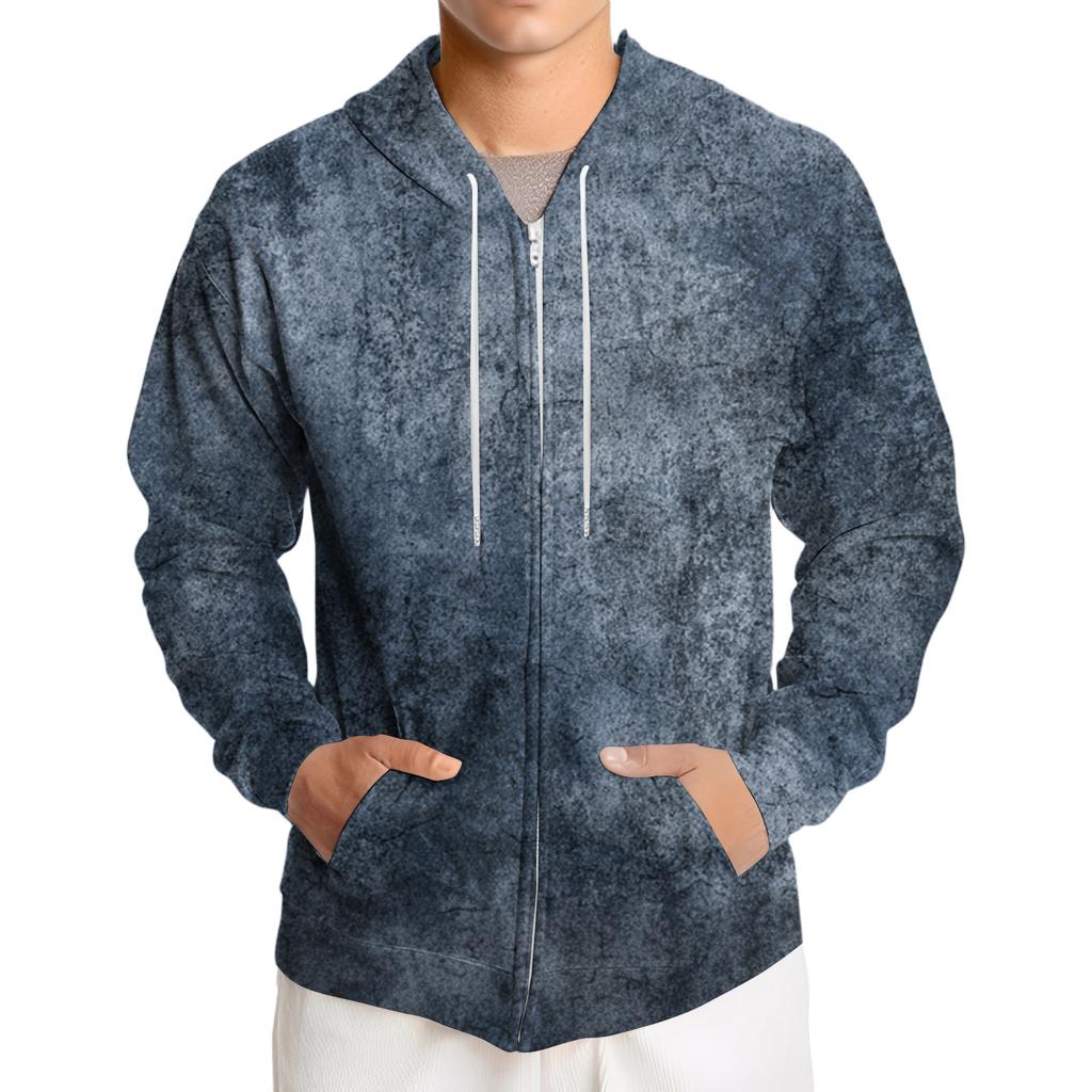 Herre Løstsittende Fritidsjakke med Hette og Snøring