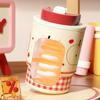 Leak Proof Stainless Steel Coffee Cup Cartoon Insulated Cup Cute Car Water Cup  Office