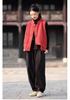 Women's 2025 Winter Ethnic Style Retro Cotton Vest with Stand Collar and Handmade Frog Buttons