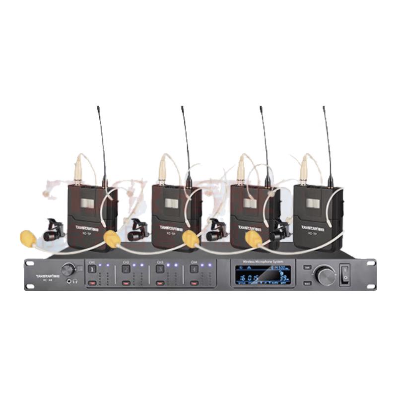 TAKSTAR XC-4R 4-Channel Wireless Lavalier Microphone System