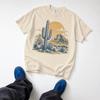 Southwest Cactus T-Shirt, Desert Sunset Landscape Graphic, Retro Western Nature Tee, Comfort Colors® Desert Lover Gift