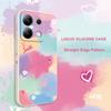 Rainbow Flower Phone Case For Xiaomi Redmi Note 13 12 12S 11 11S 10 10S 9 9S Pro Plus 4G 5G Liquid Silicone Cover