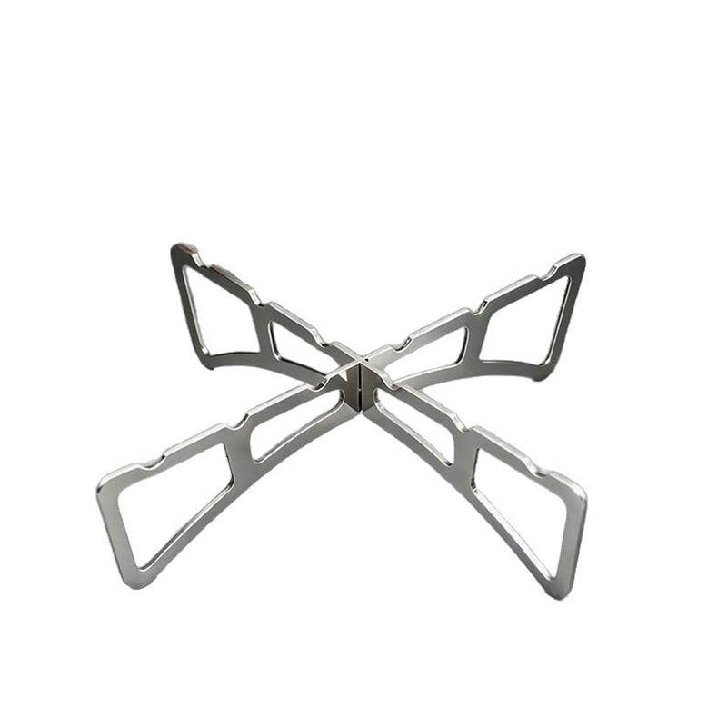 Stainless Steel Cross Steaming Rack Portable Foldable Mini Pot Rack Kitchen Accessories Stove Rack Steaming Rack Outdoor Camping