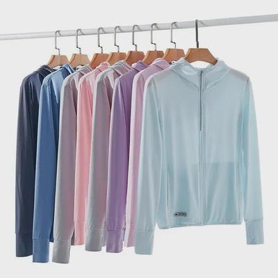 Ice Silk UPF50+ Breathable Long Sleeve Summer Sun Protection Shirts for Couples