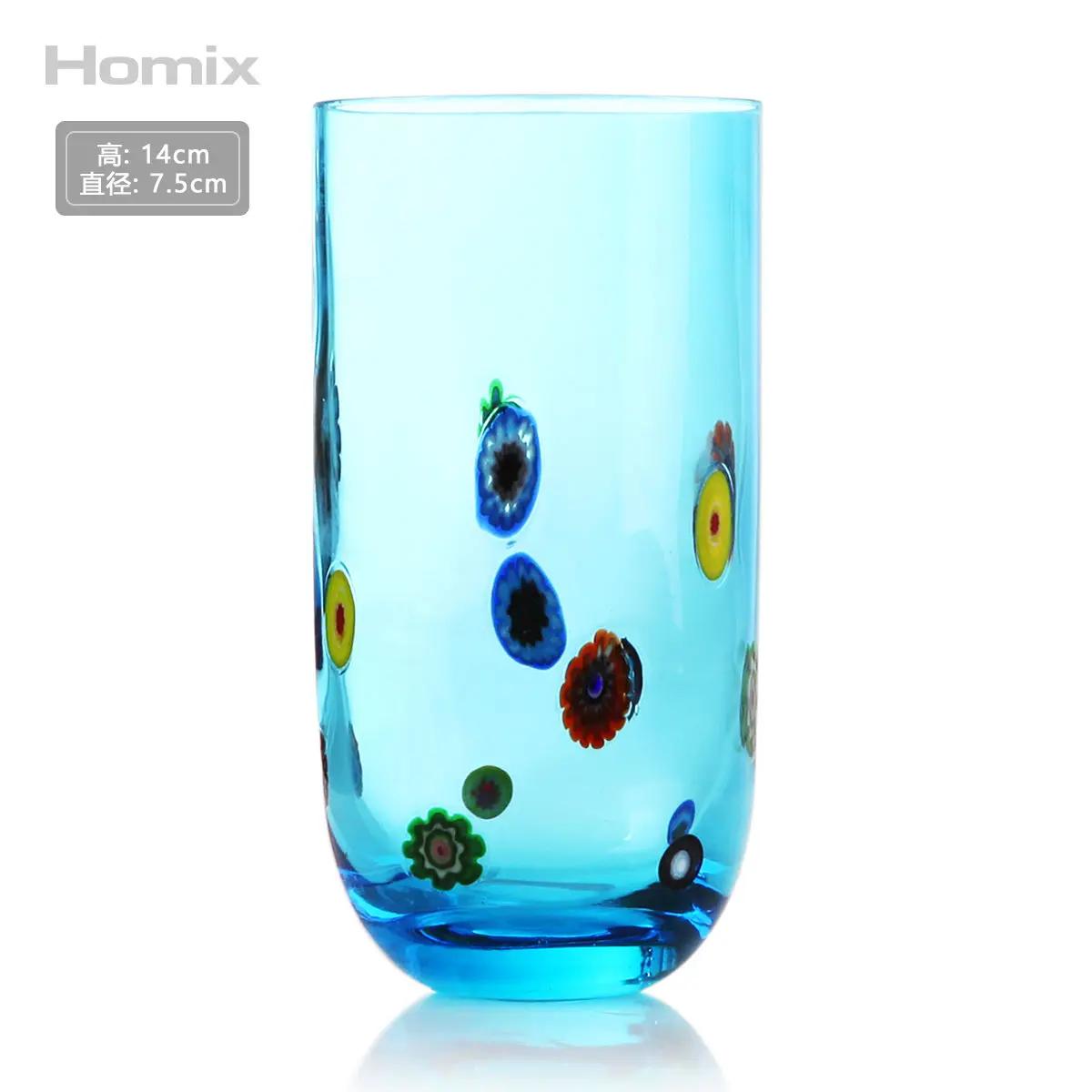 

Хрустальный стакан для сока, холодный напиток, красочная инкрустированная кружка для зубов, прямая бутылка для шампанского, пива, воды, коктейльная посуда 401-500ml