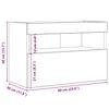 Wall Mounted TV Cabinet with LED Vintage Wood Finish 60 x 30 x 40 cm Engineered Wood