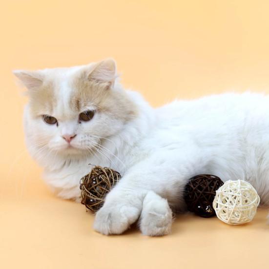 

9 шт./компл., игрушки-мячи для кошек, игрушки из ротанга от скуки, ручная работа, облегчение Sepak Takraw, мяч для котят, игрушки с колокольчиком, аксессуары для домашних животных