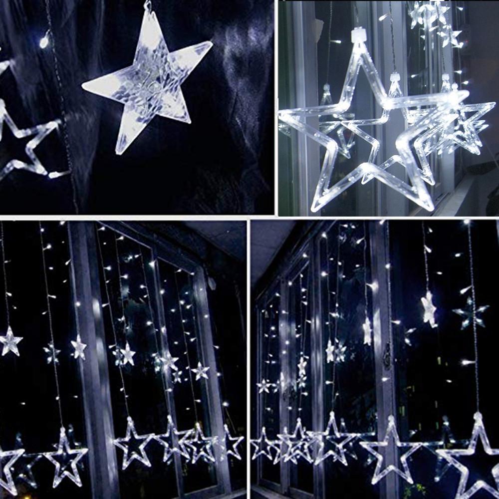 Led Stars Hanging Curtain Lights String Net Xmas Home Party Decor At Affordable S Free Real Reviews With Photos Joom Led Stars Hanging Curtain, Hanging Star Curtain Lights