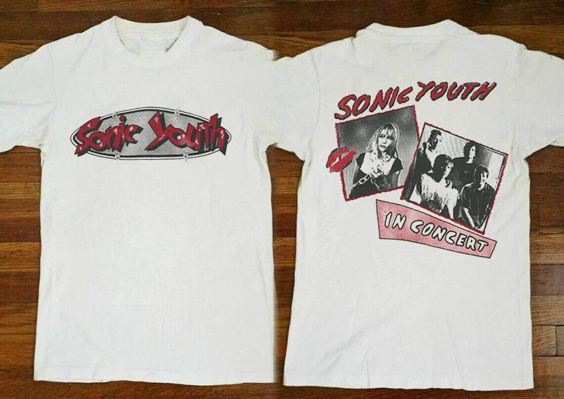 Vintage Sonic Youth In Concert T-Shirt, Sonic Youth Rock Band T-Shirt XL