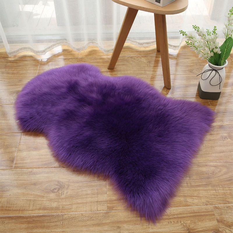 Luxury Faux Wool Plush Bedroom and Living Room Rug