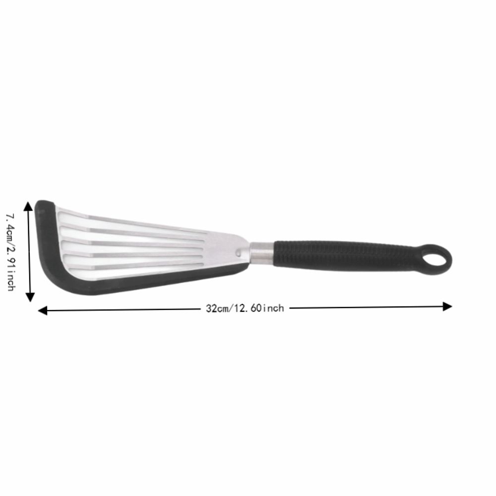 Black Grey Fish Spatula Slot Design Nonstick Spatula Slotted Spatula Frying Fish Egg Steak Pancake