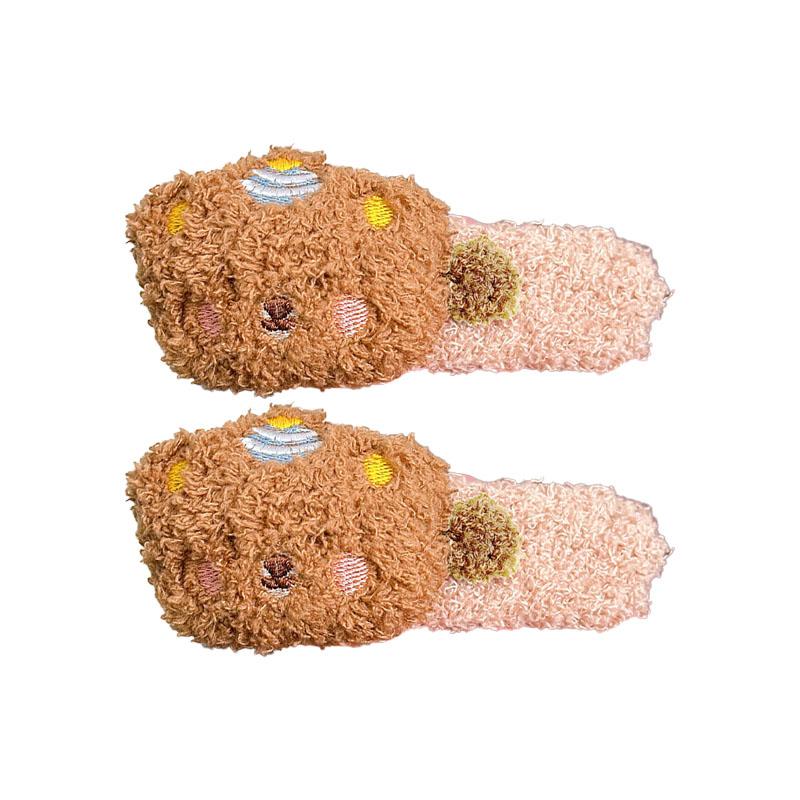 Plush Bear Hair Clip Women Cute Large BB Clip Sweet Simple Hair Accessories