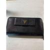 Used Saffiano Long Wallet with Ribbon, Black