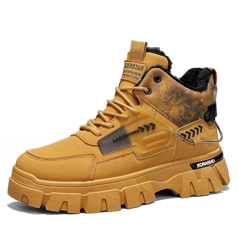 

Martin boots outdoor men and women fashion walking leisure sports couple trend high top velvet winter warm price 44