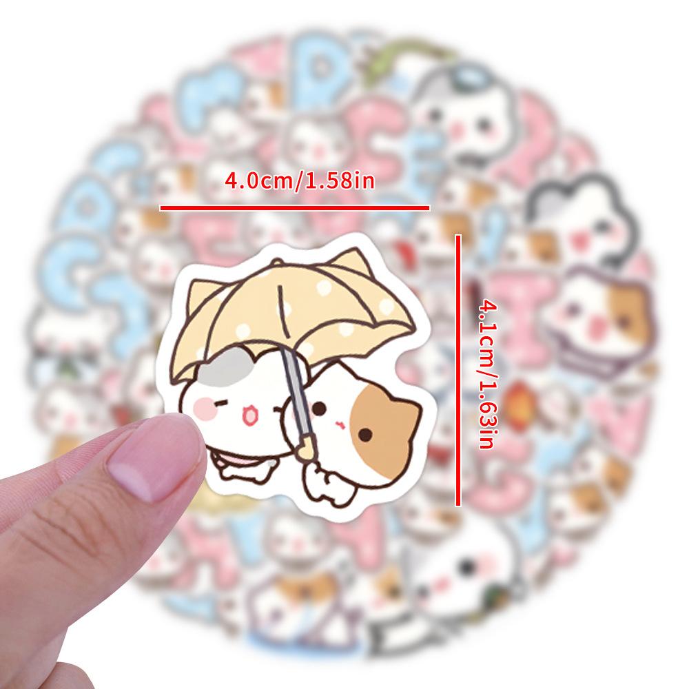 105 Blush Kitten Bunny Teeth Graffiti Stickers Decorate Refrigerator Skateboard DIY Personalized Stickers