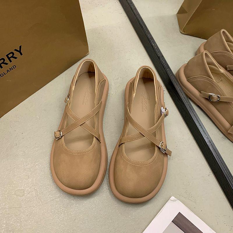 

Shallow single shoes women s 2025 new spring and summer fashion two wear small leather shoes with skirts soft flat loafers 40 хаки
