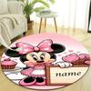 Personalized M-Minnie Round Chair Office Rug - Perfect for Mat, Office Chair & More - Ideal Gift for Birthdays and Holidays