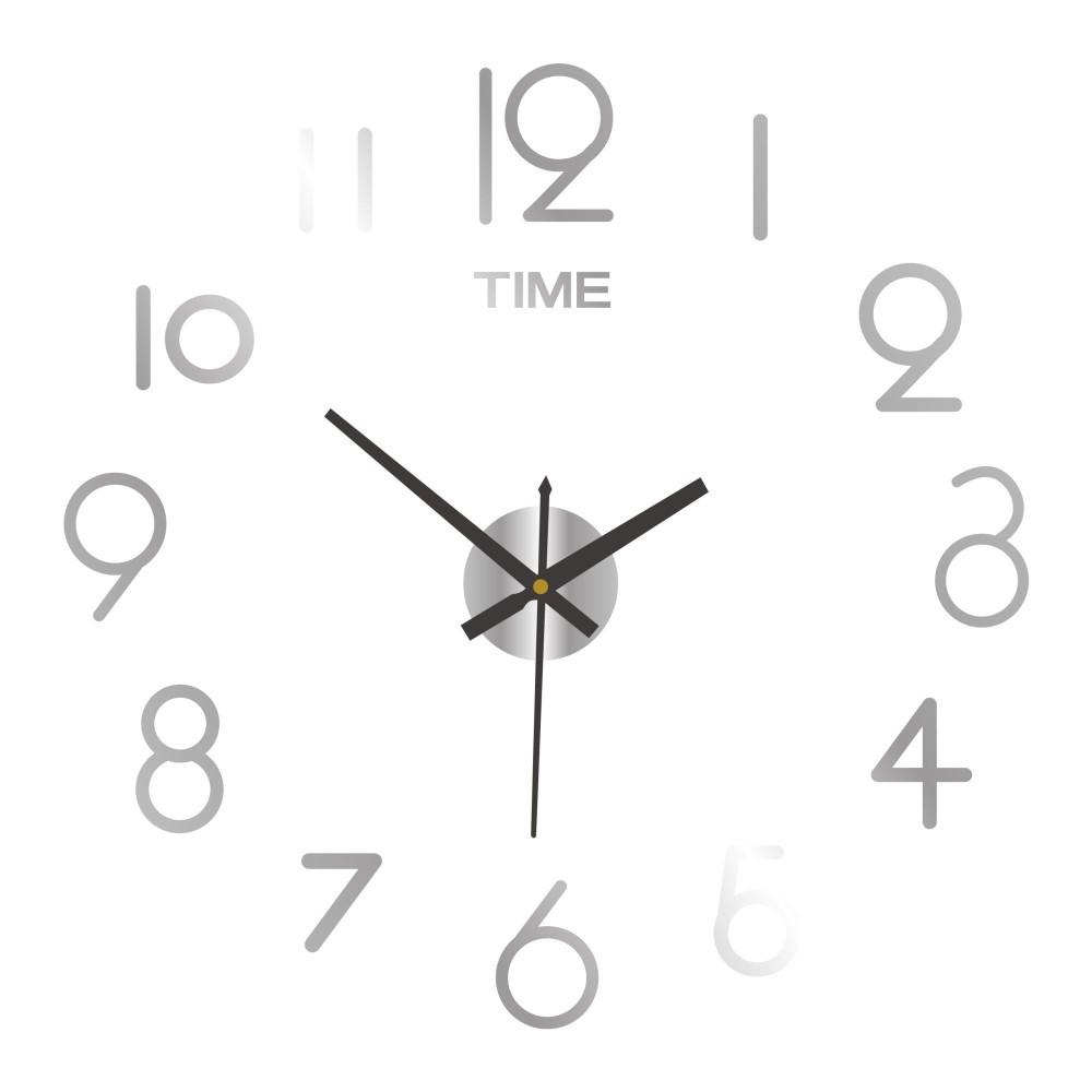 Creative Simple Creative DIY Wall Clock No Punch Wall Sticker Clock Silent Living Room Entrance Acrylic Decorative Wall Clock