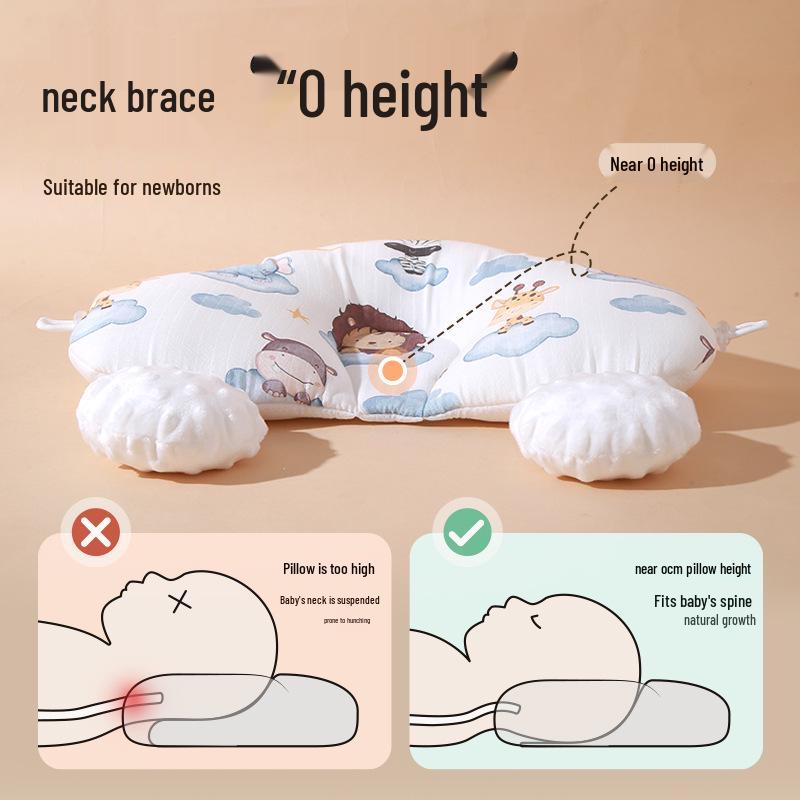 Anti-Flat Head Baby Pillow for Infants (0-12 Months) - Soothing, Shaping, Anti-Startle Pillow