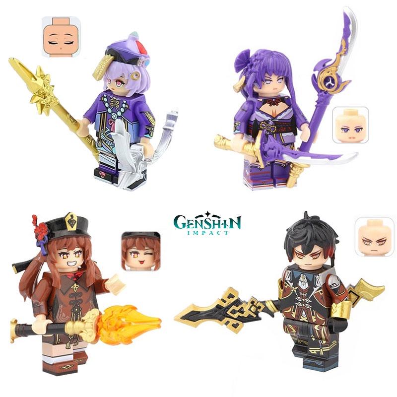 Original Genshin Impact Figur MOC Bausteinspielzeug für Kinder
