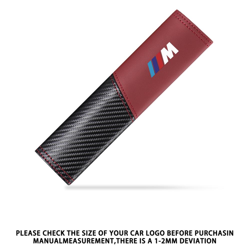 2pcs Carbon Fibre Seat Belt Covers Car Shoulder Pad Seat Belt For BMW E46 E90 E60 F30 E87 E36 F20 E92 Serie 1 Car Accessories