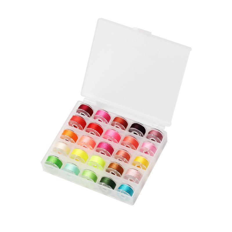 

25 шт. набор шпульных ниток, шпульки, нитки для вышивания, стандартный размер для вышивания, катушки для рукоделия 25pcs